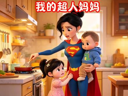 我的超人妈妈 晚安睡前故事:母亲节快乐《我的超人妈妈》#儿童睡前故事 #儿童故事 #睡前故事 #母亲节 #育儿漫画