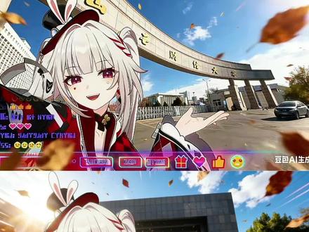 火花花直播校门口AI指令教程来了#崩坏校园入口 #星穹铁道 #豆包出大片有两把刷子 #豆包AI #二次元