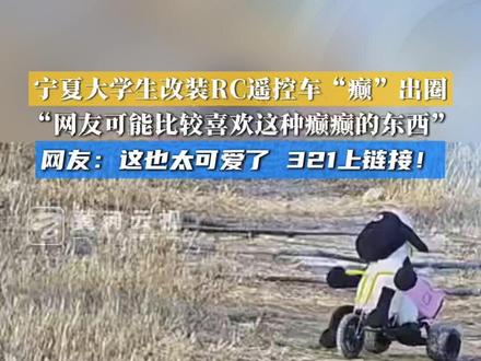 宁夏大学生改装RC遥控车“癫”出圈,“网友可能比较喜欢这种癫癫的东西”网友:这也太可爱了 321上链接!#宁夏 #大学生 #rc遥控车 #小羊肖恩