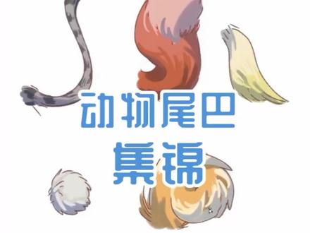 各种各样的动物尾巴🐱🦊🐶🐰 #绘画 #绘画教程 #兽设