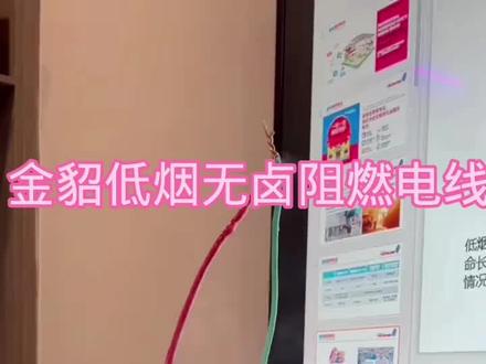 美国金貂低烟无囱阻燃电线对比市场某品牌电线。哇,这个差别太明显了,美女设计小姐姐的感叹!#家装安全电线首选