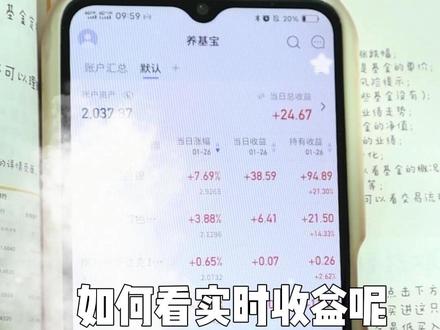 分享一个实时查看收益的宝藏app #理财 #知识分享 #基金 #大学生 #养基宝