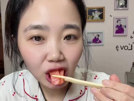 学做吃播第五十四天#吃播#吃播日常#三文鱼