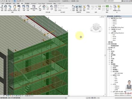Revit如何制作密目网半透明效果?BIM建模Revit建模Revit教程Revit学习BIM教程BIM学习视频