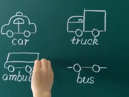 第18集|用两个O画各种车,一看就会! #简笔画 #英语简笔画 #一起来画画