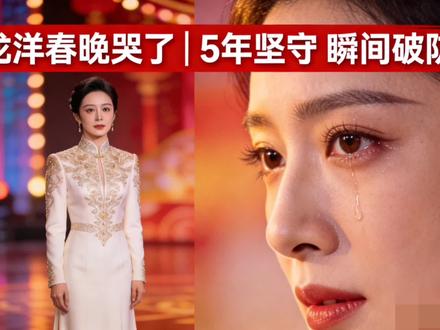 #龙洋春晚哭了 #2026春晚 #龙洋 #主持人幕后@抖音小助手 @抖音创作小助手