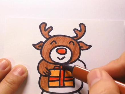 #画画 #随手画 #简笔画 圣诞老人的鹿