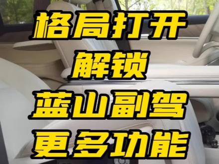 一个女神副驾引发的全家连锁享受,你解锁了没有? #魏牌蓝山 #创客行动 #新能源汽车