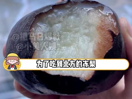 为了吃到北方的冻梨 #冻梨 #美食 #北方 #南方 #南北差异
