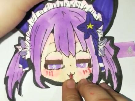 #可动纸片人 #马克笔手绘 #手绘 眼珠左右转教程来啦!☺