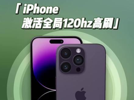 花一万多买的iPhone居然是残血版的120hz?保姆级教程!激活满血版全局120hz,纵享丝滑!#iPhone #iPhone高刷