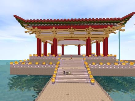 暑期生存日记26打造飞檐翘角 #古风凉亭教程