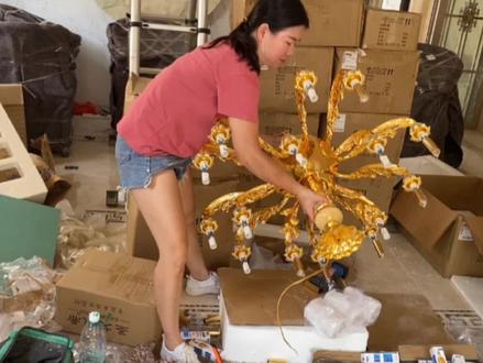 欧式水晶吊灯安装教程,学会了以后买灯就自己装
