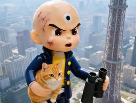 小橘猫的玩具车被人抢走,三眼神童帮助橘猫用魔法惩罚坏人 #橘猫 #宠物出道计划