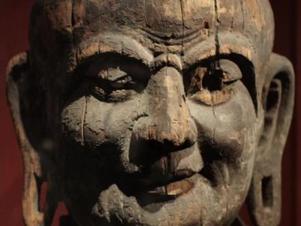 极为难得的唐代木雕迦叶像#佛造像#跟着抖音看文物