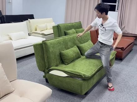 新款沙发床折叠两用小户型客厅多功能双人帆船布艺沙发#沙发 #折叠沙发 #家用沙发 #多功能沙发