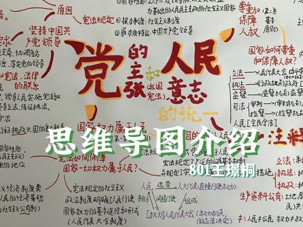 新鲜出炉的思维导图#道法 #思维导图手绘