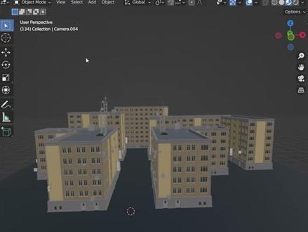 一张天空图片做背景#blender教程 #设计日常