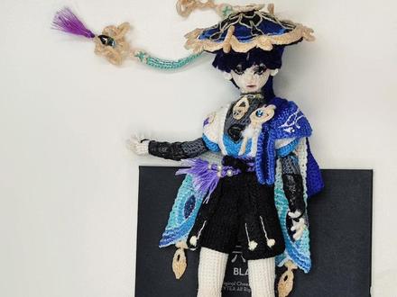 完结篇,预告:4cm散兵pv小玩偶weig#手工 #diy #原神 #玩偶 #钩织
