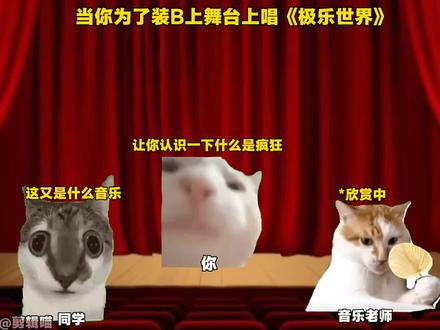 当你为装B在舞台上唱《极乐世界》