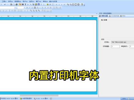 签赋LabelShop内置打印机字体