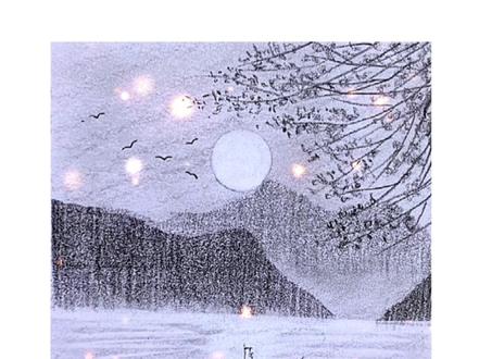 教你用最简单的方法,画一幅治愈风景画#零基础学画画 #画画 #原来画画如此简单 #绘画教程分享 #治愈系风景画