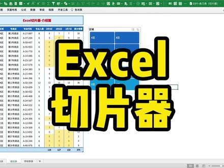 Excel技巧|关于Excel切片器的设置技巧 #excel技巧 #excel切片器 #excel