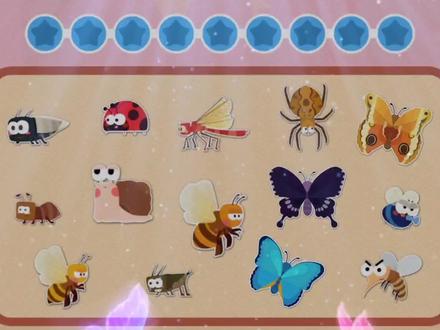 蝴蝶:蝴蝶的翅膀很漂亮,蝴蝶是毛毛虫变的,蝴蝶的嘴像吸管游戏