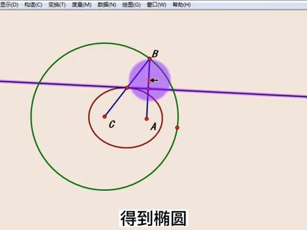 几何画板小操作:椭圆的画法(2) #办公软件