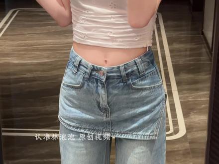 屁帘牛仔阔腿裤👖 梨形身材胯宽腿粗的闭眼冲!#牛仔裤穿搭 #当你有一条很百搭的牛仔裤 #牛仔裤yyds