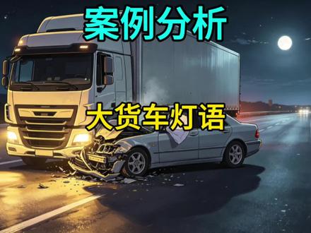 看懂大货车灯语,关键时刻真的可以救命
