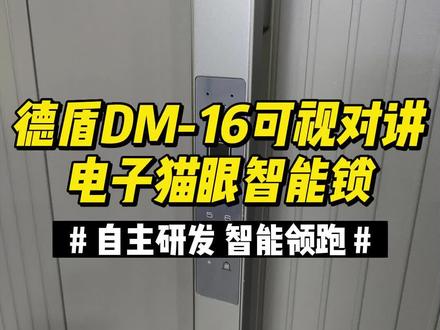 德盾自主研发DM-16智能锁,可对讲、可视化、可远程监控,欢迎进店体验🔥#科技改变生活