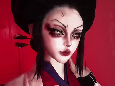 堕姬权威眼妆教程 #妆教#鬼灭之刃#三倍大眼#妆面记录