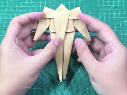 #手工 折纸变形金刚!真的能变形!