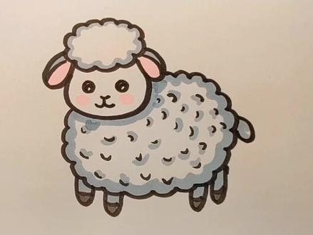 第八集数字U画十二生肖—羊 一起来数数总共画了几个U#十二生肖 #羊 #简笔画 #零基础学画画 #春节倒计时 21天