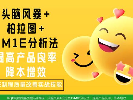 PQE制程质量改善实战视频课程:头脑风暴+柏拉图+5M1E分析法-提升产品良率-降本增效 #质量管理 #品质管理 #ISO9001 #质量管理体系 #质量经理 #品质经理 #质量主管 #品质主管 #内审员培训 #供应商质量管理 #IATF16949 #质量部 #品质部 #质量工程师 #品质工程师 #SQE #供应商质量工程师 #质检 #QA #QC #SQE #QE #PQE #CQE #降本增效 #提升产品良率 #择宽企管 质量管理 品质管理 ISO9001 质量管理体系 质量经理 品质经理 质量主管 品质主管 内审员培训 供应商质量管理 IATF16949 质量部 品质部 质量工程师 品质工程师 SQE 供应商质量工程师 质检 QA QC SQE QE PQE CQE 择宽企管 降本增效