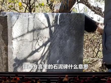 陕西话里的石泥碑什么意思? #内容启发搜索