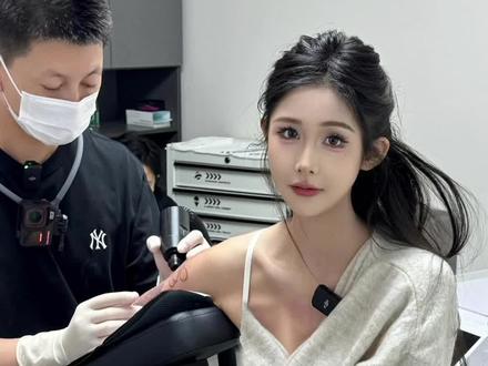 第一视角|L嘉欣第二次#洗纹身 记录#沉浸式体验