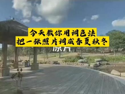 #剪辑教程 今天教你把照片调成春夏秋冬