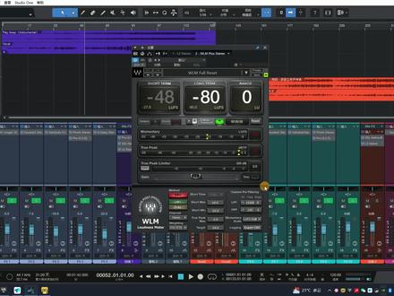 Waves家的WLM Plus 响度表插件它能很好的帮助检测实时的响度动态#声卡调试 #调音师 #响度表