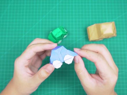 #手工 来了来了!一辆折纸小汽车!