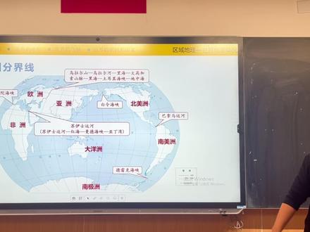 大洲大洋分界线 #七大洲四大洋 #区域地理 #一分钟干货教学