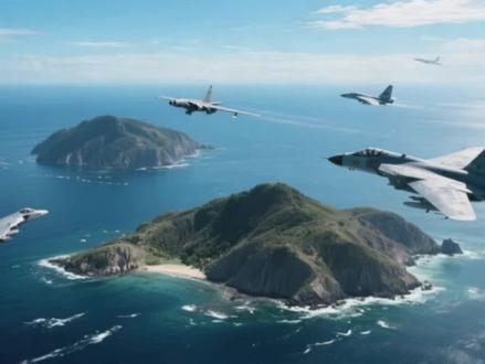 海空双绕岛,对小日本的战略首次表明#知识科普 #军事 #战争 #辽宁舰