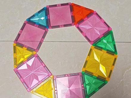 哥哥的汪汪队总部搭建教程来喽(〃'▽'〃)~~~#磁力片搭建