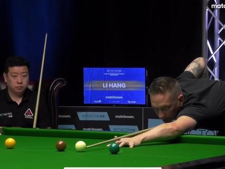 这上手方式也太帅了 李行狂轰单杆破百率先拿到赛点 2022冠军联赛 #斯诺克 #是时候展现真正的技术了 #第一视角 #一杆清台 #台球是一种生活
