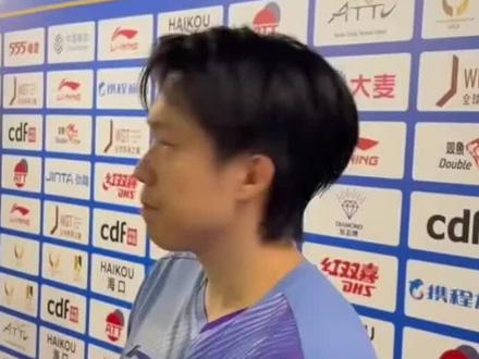 任何时候都不能丢掉我的风格💪#王楚钦 #采访