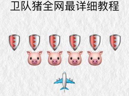 #震撼首发#卫队猪 全网最详细教程