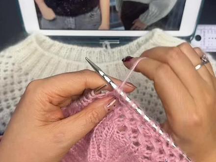 幻影花型编织#网红款幻影花型#手工毛衣 #手工毛衣编织