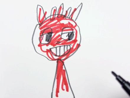 妹妹和姐姐一起画瑞迪,谁画的最好看? #一学就会的简笔画 #画画#节奏盒子#一起学画画 #节奏盒子sprunki