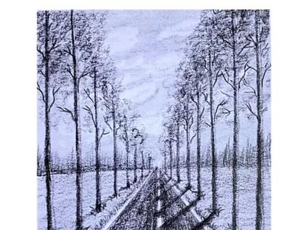 别再说你不会画风景画了!这幅画只需要你花一分钟#零基础学画画 #零基础风景画教学 #绘画过程分享 #画画其实很简单 #创作灵感